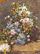 Gro�e Vase mit Blumen nach Renoir